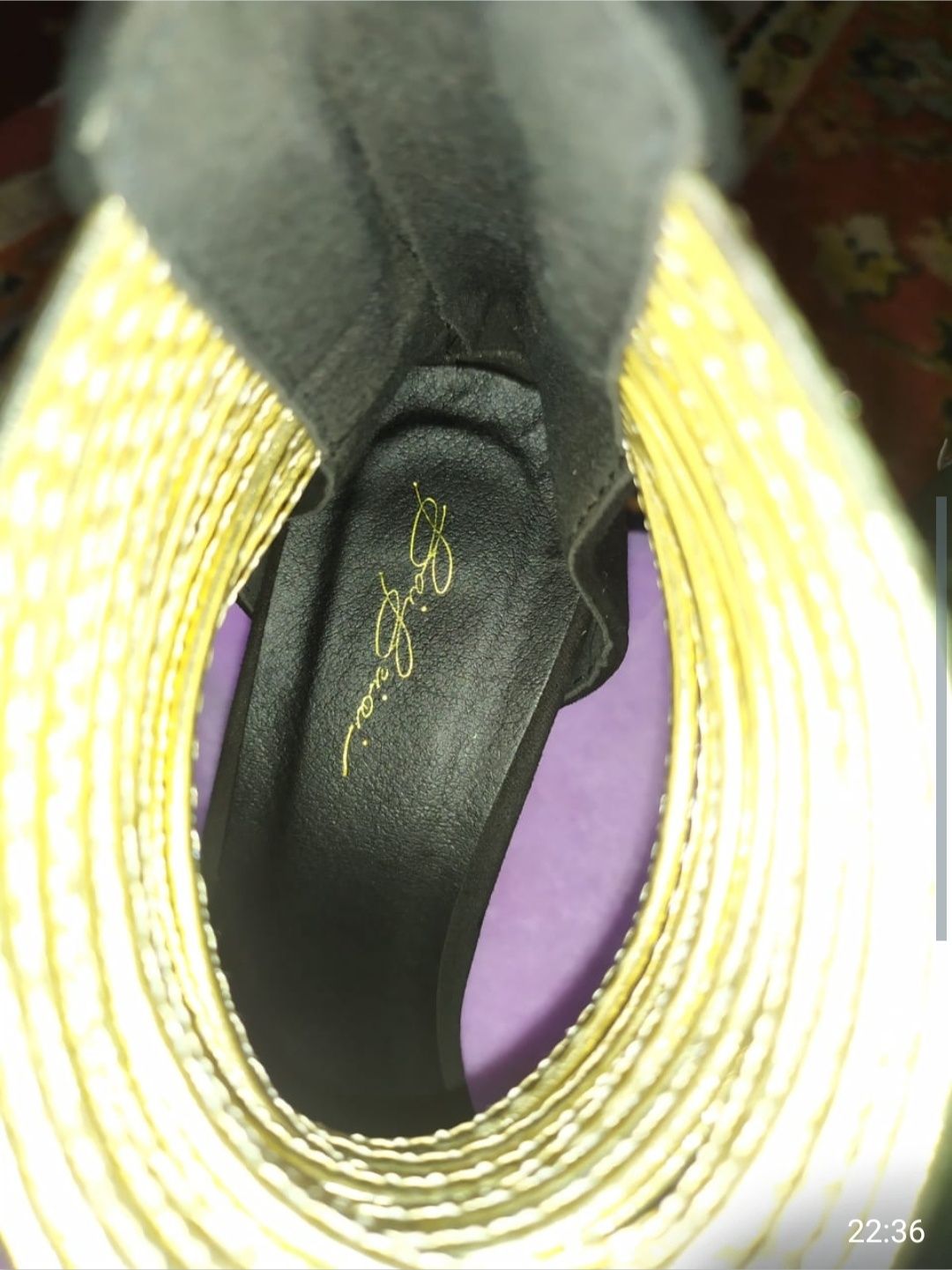 Женская обувь Популярная замшевая обувь с открытым носком на высоком к