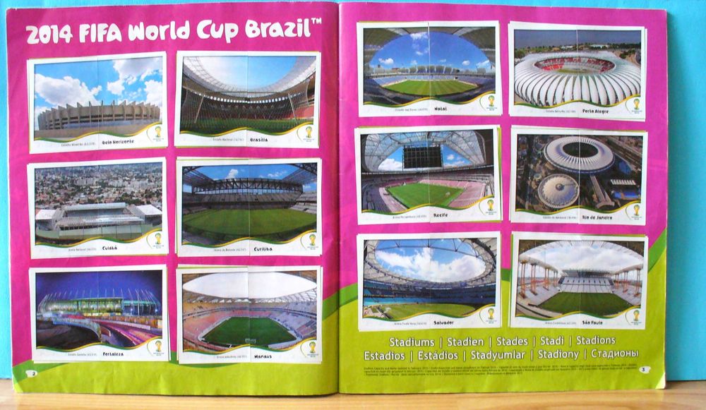 Официалния лицензиран стикер-албум FIFA World Cup Brasil'2014 Panini