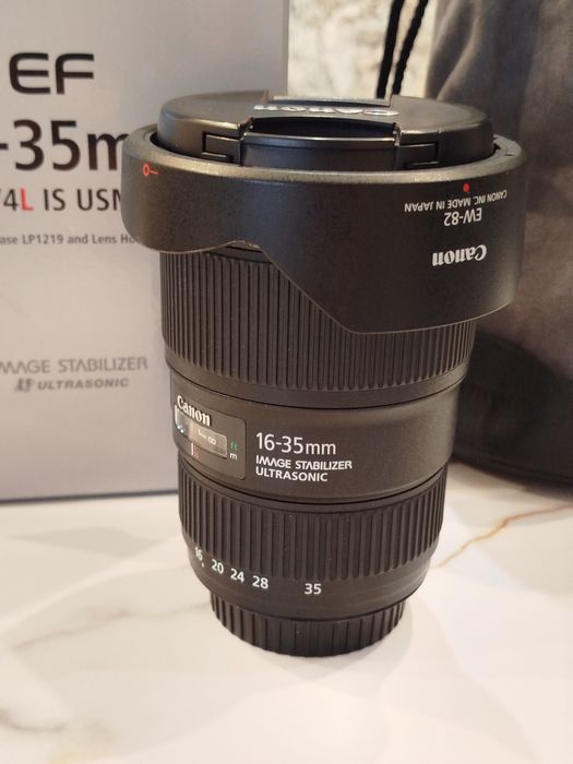 Продавам Обектив Canon EF 16-35mm f4 L IS USM