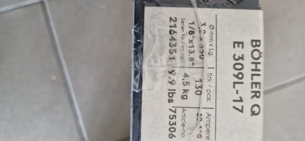 Electrozi 3,2 inox 309L Bohler