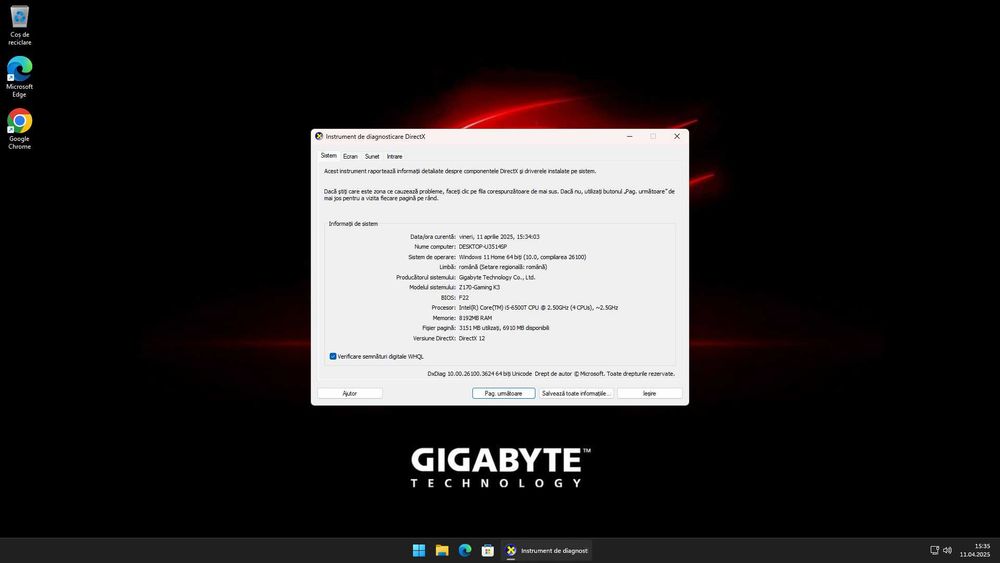 PC + Monitor Asus VS247NR 24” – i5-6500T | RX580 8GB
