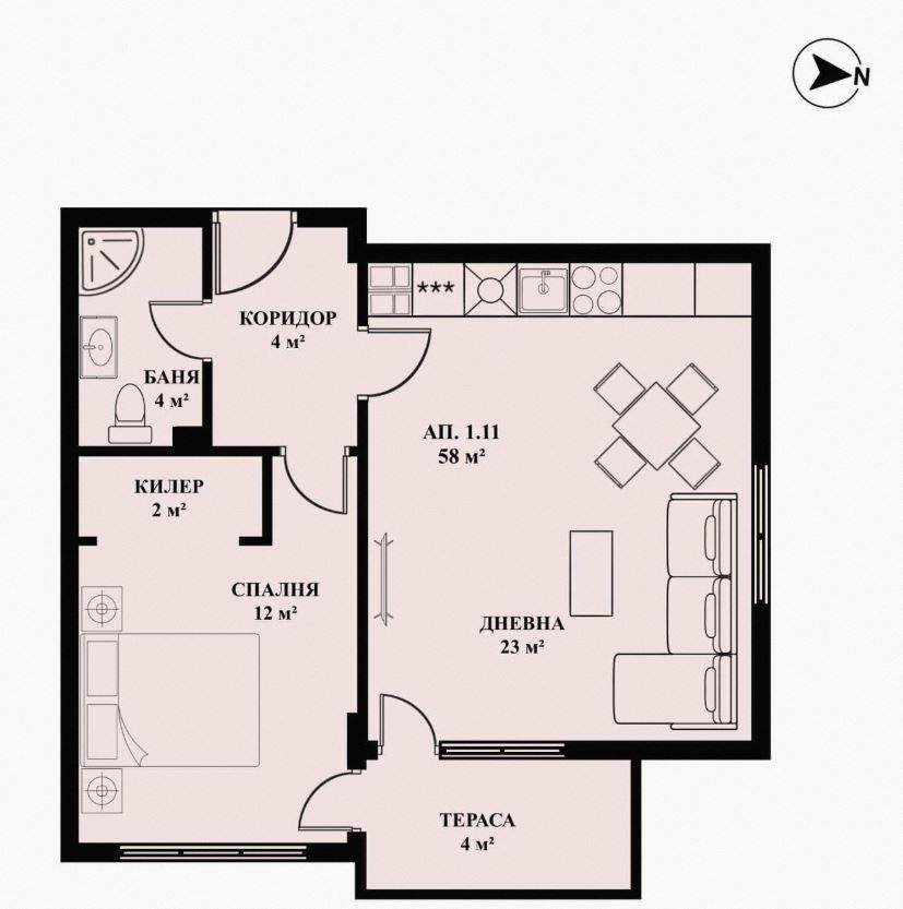 Продава се Двустаен апартамент в Банкя - 72 кв.м за 1737 €/кв.м - Снимка #1