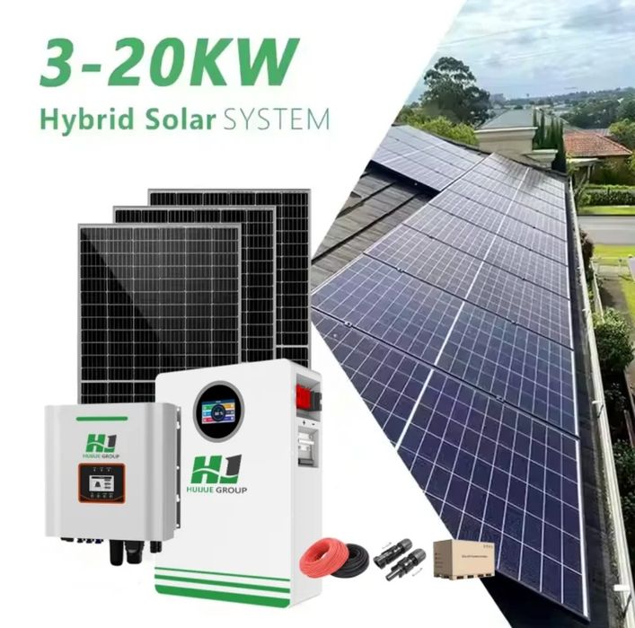 Kit fotovoltaic Hibrid cu Btaerii - Soluție Completa pentru Locuințe ș