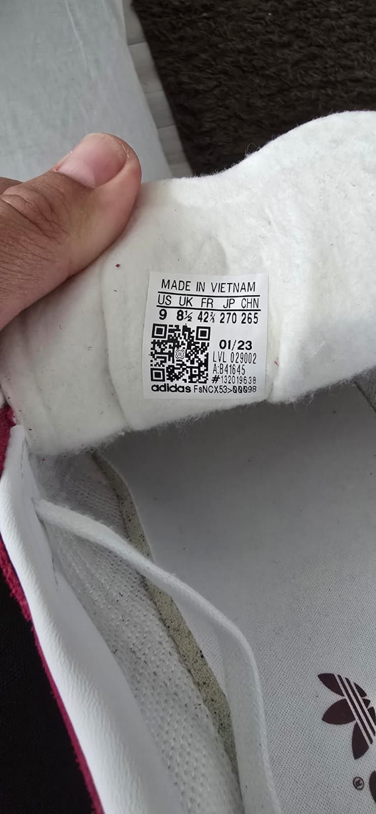 Pantof sport adidas Gazelle mărimea 42,5
