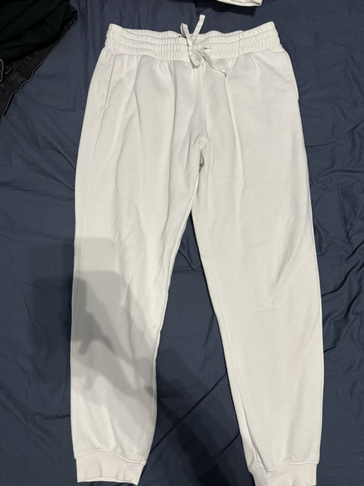 Pantaloni de trening h&m albi