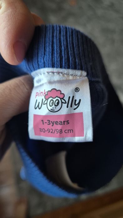 Pantaloni Pink Woolly, mărimea 1-3 ani