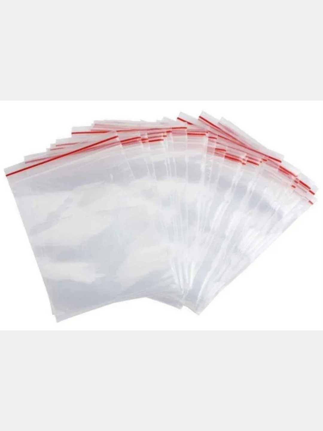 Qadoqlash sumkalari, shaffof Zip Lock, 20*28 sm,100 dona