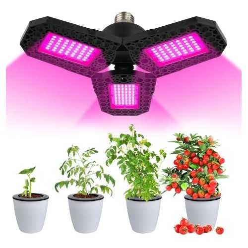 LED лампа за растеж на растения и цветя, 8W, 108 светодиода