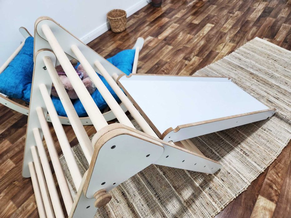 4in1 Triunghi Pikler de catarare +rampa+ arc, Montessori Pickler