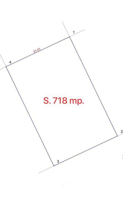 MT244 Teren intravilan, 718mp, cu UTILITATI - la 150m de asfalt