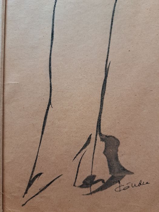 Pictură,tuș:"Flautul",İoana Cândea(n.1949)