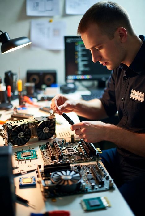 Ремонт и поддръжка на компютърна и лаптоп техника.