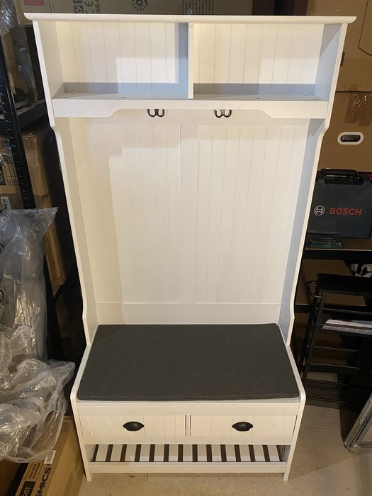 Закачалка за антре с пейка и 2 чекмеджета