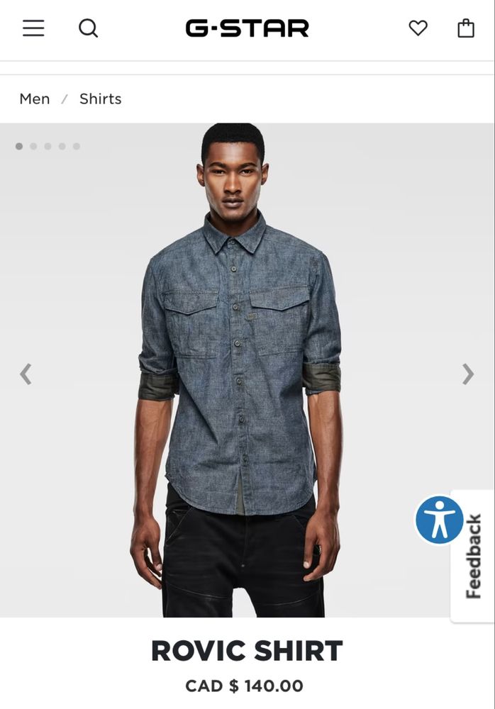 G-star Raw S нъжка риза