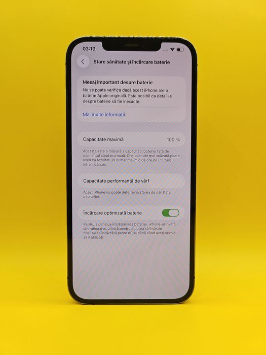 iPhone 12 Pro Max Graphite 128 GB Sănătate Baterie 100%