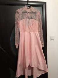 Рокля YAS - Розова розова дантелена рокля „Yaspretty“