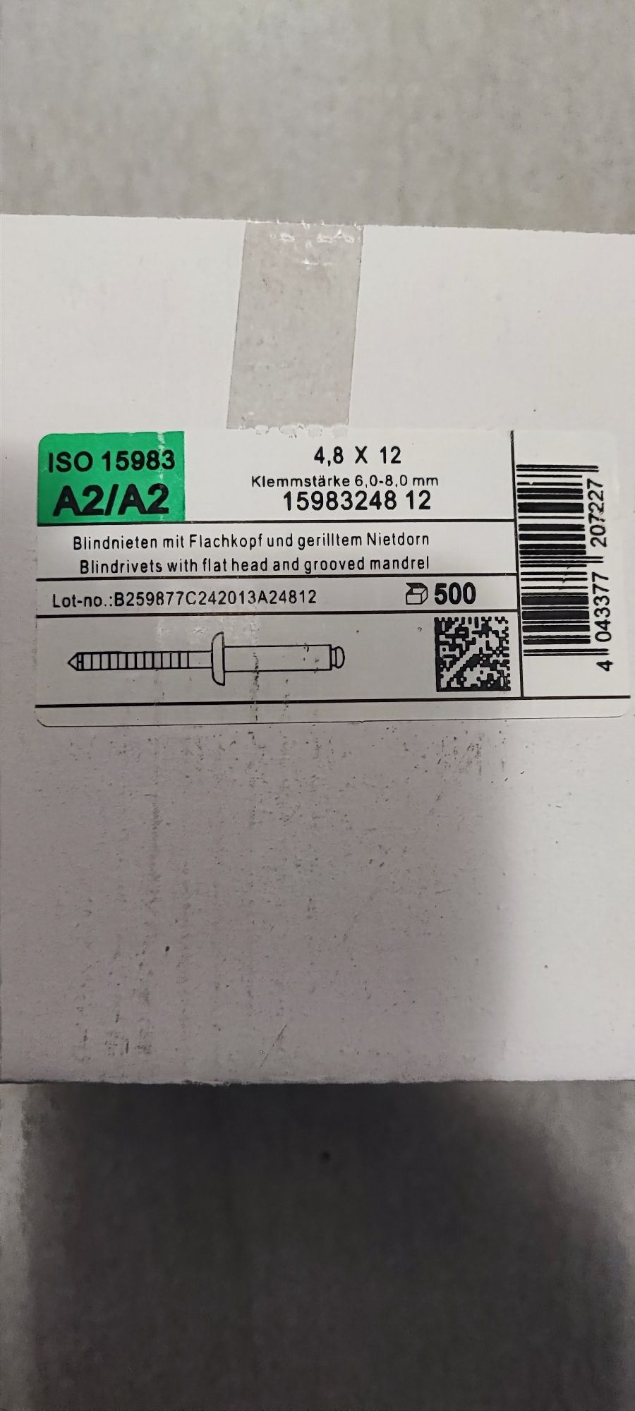 Popnituri inox a2 4.8 x 12 mm nituri pop