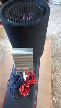 300 lei Pachet.Amplificator Kenwood subwoofer Jensen