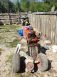 Motor tractoras gazon și cutie viteze
