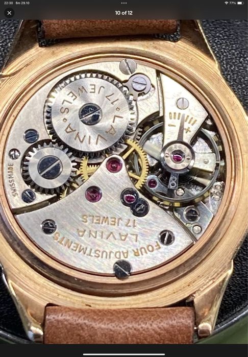 Lavina 17 Rubis SWISS MADE часовник швейцарски механичен