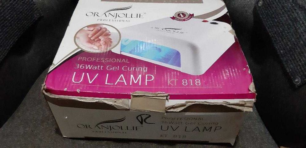 Lampa UV pentru oja gel roz cu timer