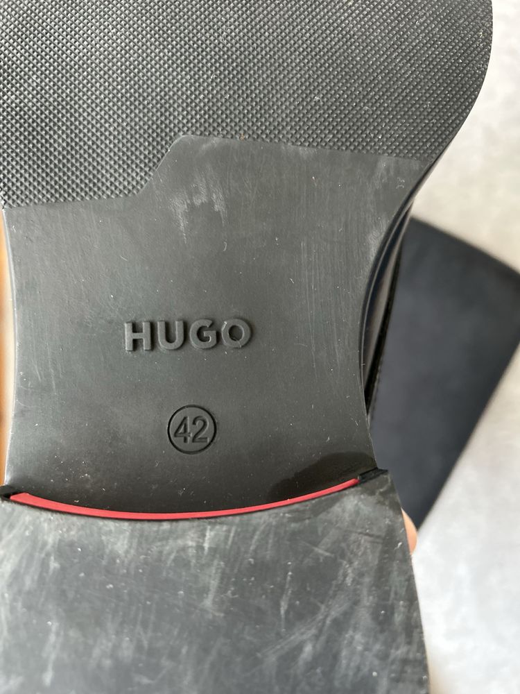 Hugo Boss Hugo Kerr leather derby shoes 42