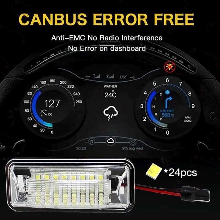 Set Lampi Led numar Subaru Impreza,Forester,Legacy, WRX, Impreza Wagon