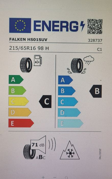 2 anvelope Noi 215 65 16 falken eurowinter HS 01 suv