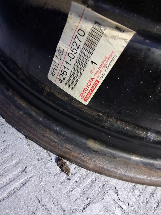 16цола за ТОЙОТА 6.5J ×16 ЕТ 45 5×100 Ц.60.1