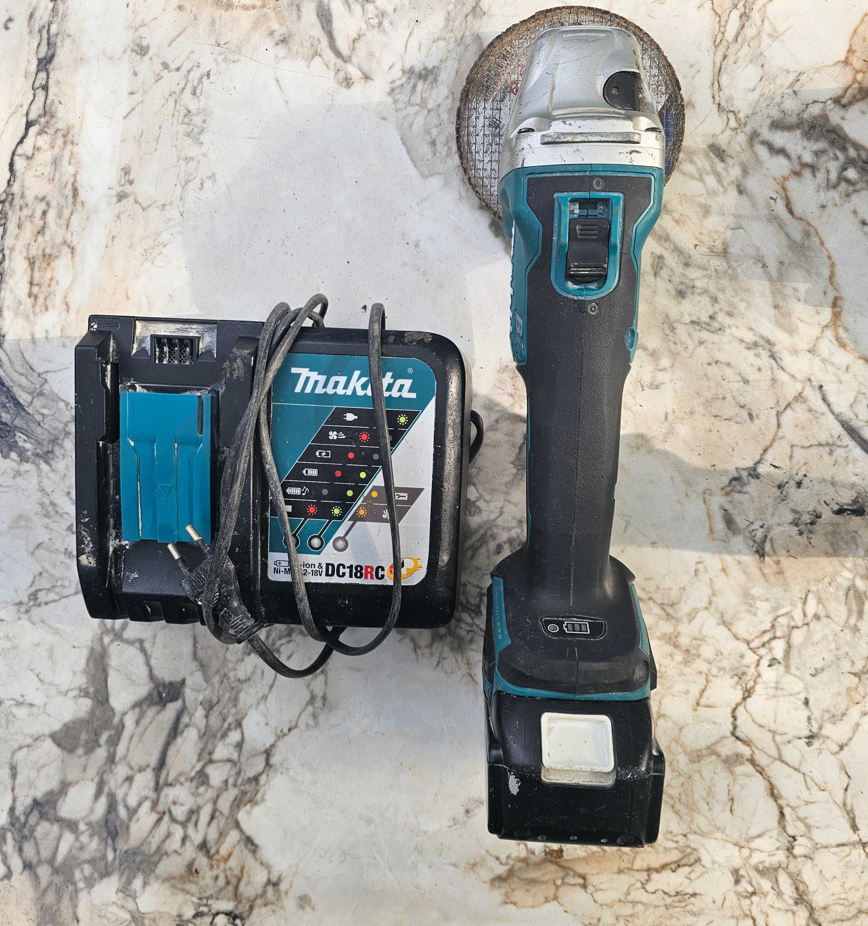 Makita DGA 506 акумулаторен ъглошлайф