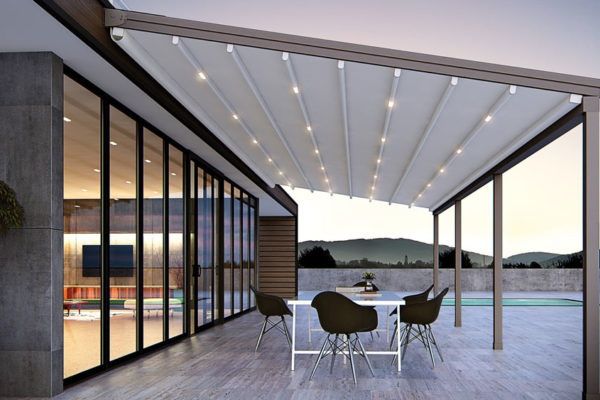 Pergola retractabila din aluminiu