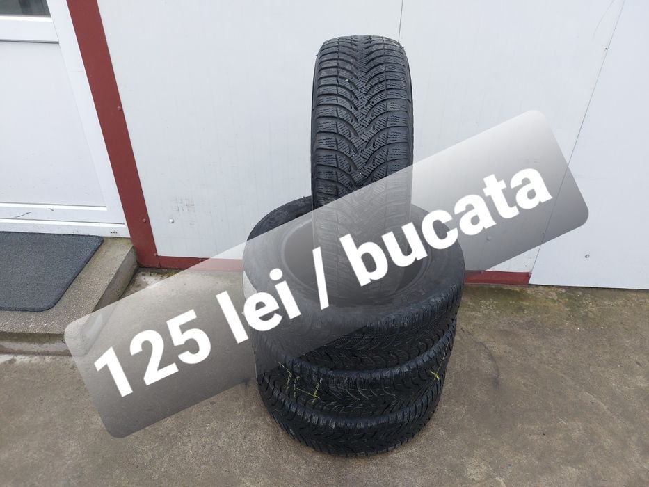 125 lei bucata! Set anvelope M+S/IARNA 205 60 16 Michelin