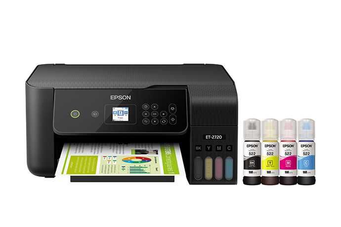 ЧИСТО НОВИ  Принтери  скенер Epson et 2756 wi fi мултифункционален