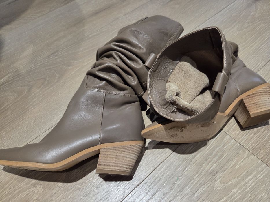 Cizme zara, piele naturala marime 37