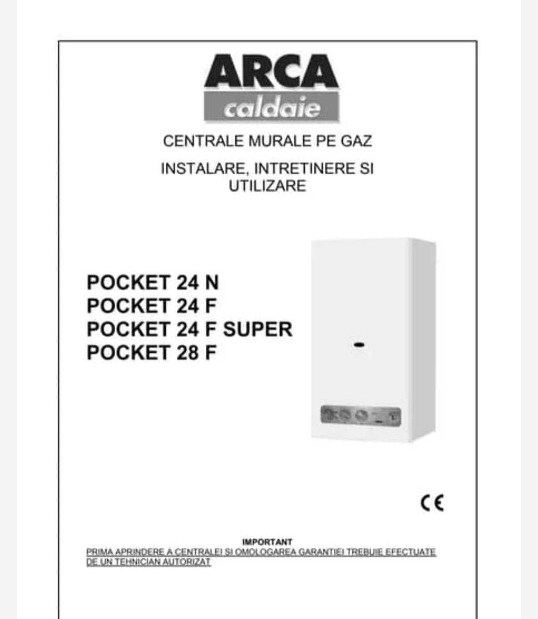 Centrala termica Arca Pocket si calorifere din otel , ROMSTAL