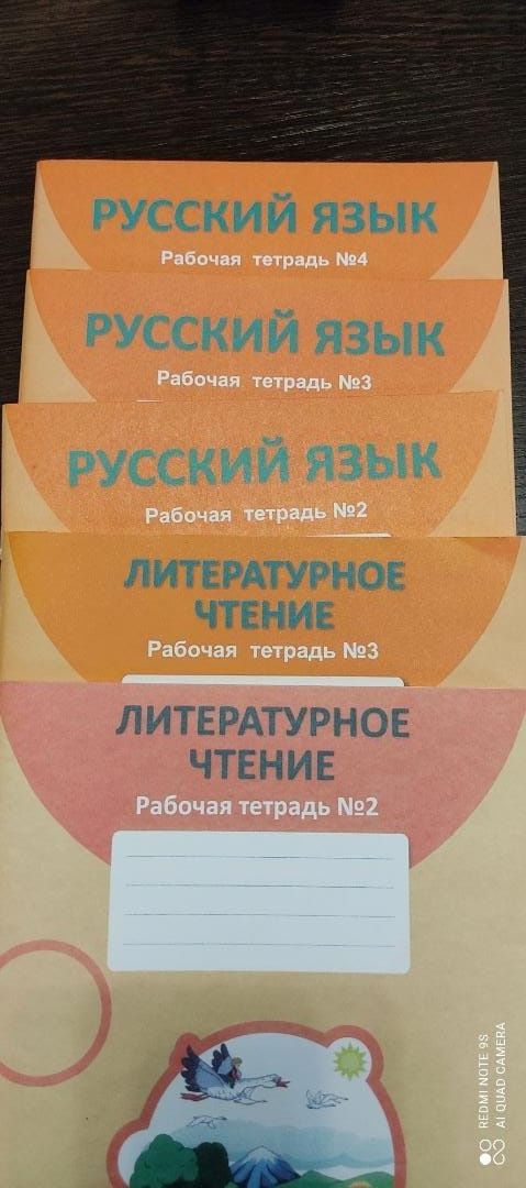 Продам рабочие тетради для 1 и 2 и 4 и 8 классов