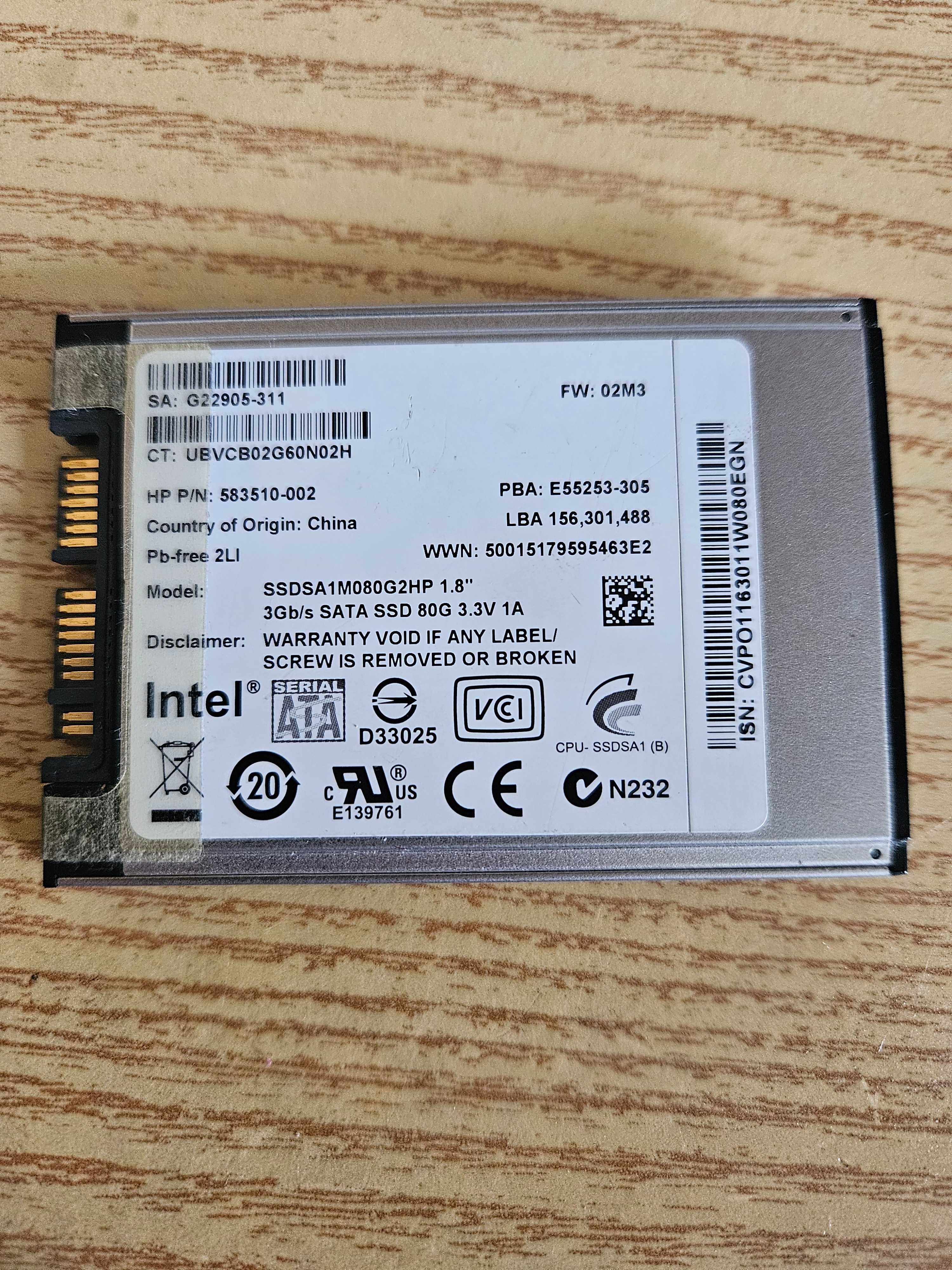 Продавам 1.8" Micro Sata дискове