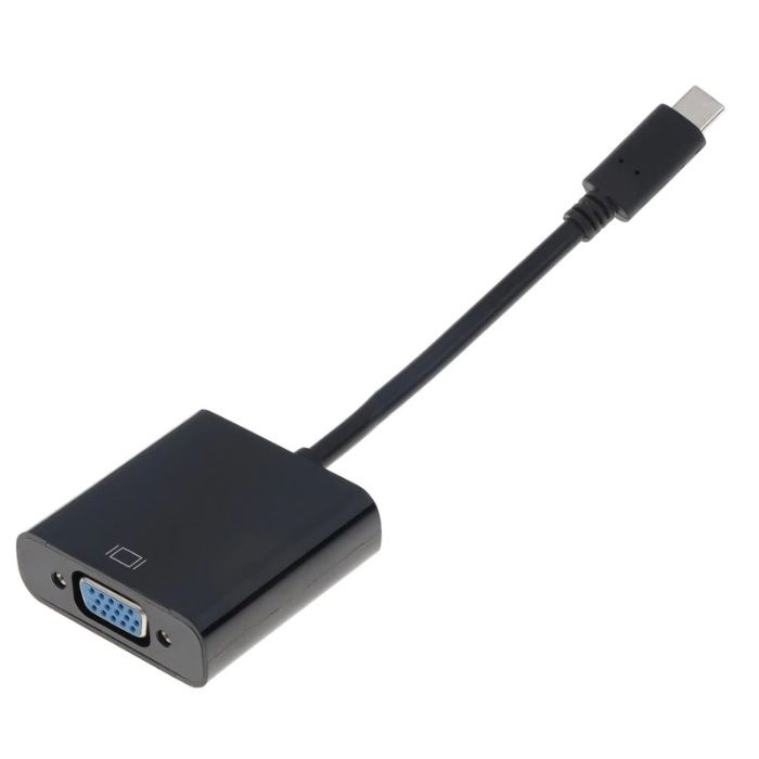 Преходник (адаптер) USB Type-C (USB 3.1) към VGA + Гаранция