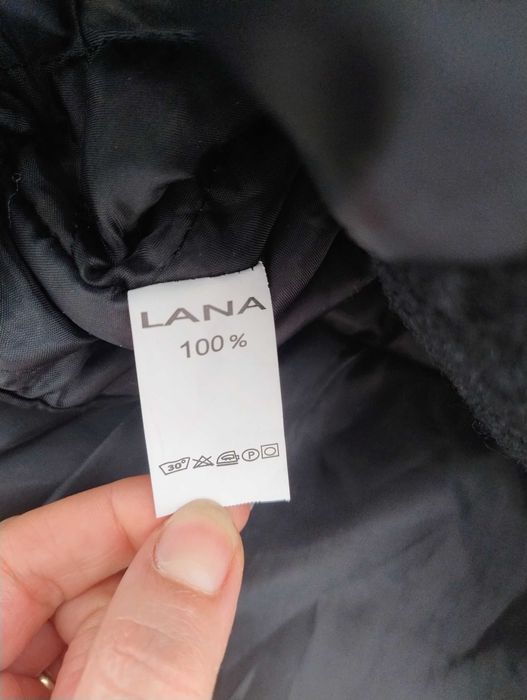 Haina lana neagra paltonaș 100% lana