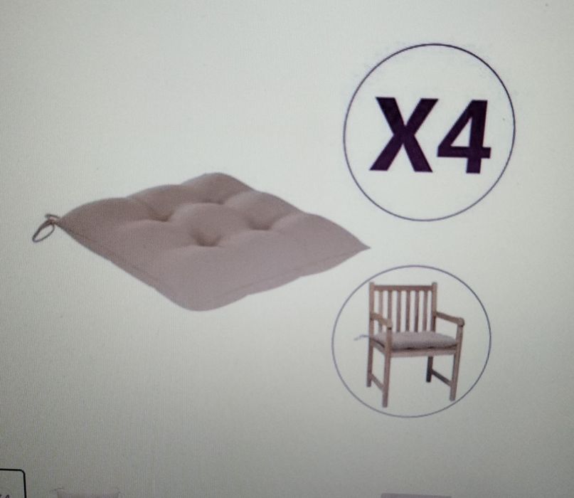 Vând perne scaun 50 x50x7cm,bej