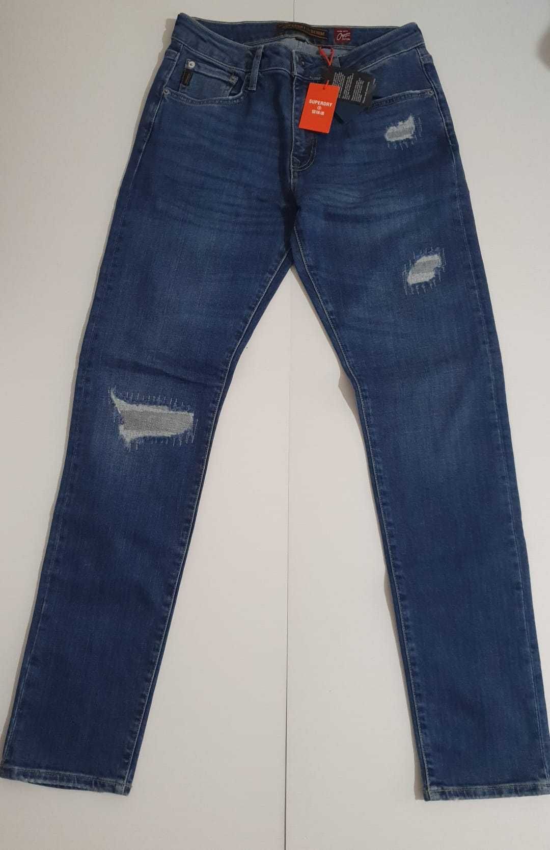 Vand blugi barbat Superdry masura W32/L34 si W34/L32 -34 originali noi