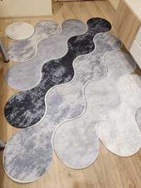 Лазерно рязани килими пътеки килим пътеки с ресни силиконова основа