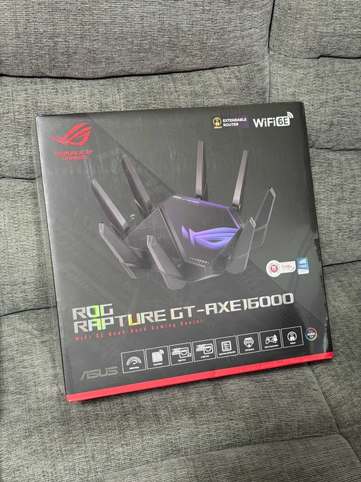 ASUS ROG Rapture GT AXE16000 - WiFi 6E - 10GBPS - Sigilat - Garantie