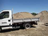 Balastru Nisip Piatra Pietriș Amestec beton Criblura Pământ negru galb