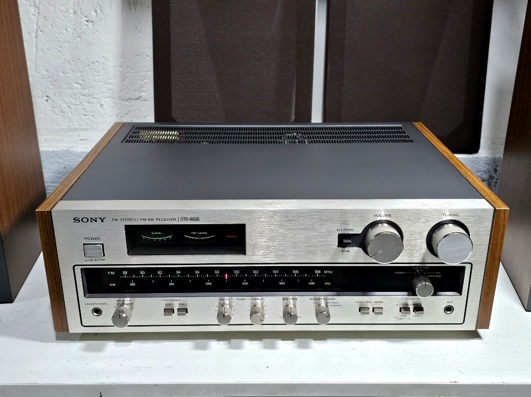 Receiver SONY STR-4800, vintage impecabil, radio amplificator, japan