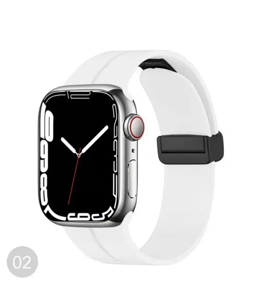 Curea/Husa Silicon Magnetica Compatibila Apple Watch Orice Serie