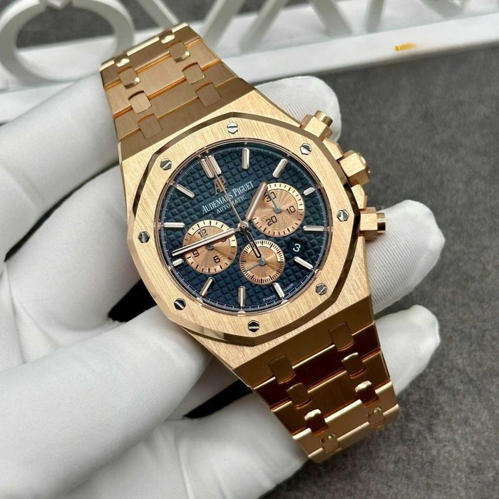 audemars piguet royal oak розово злато /синьо