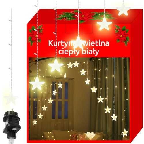 Коледни лампички завеса