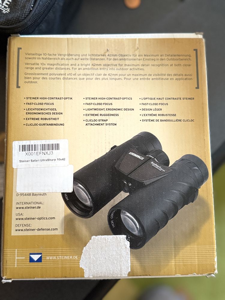 Binoclu steiner safari ultrasharp 10x42