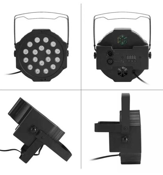 Lumini scena club 36x3W RGB PAR-LED, Jocuri disco lights, DMX Microfon